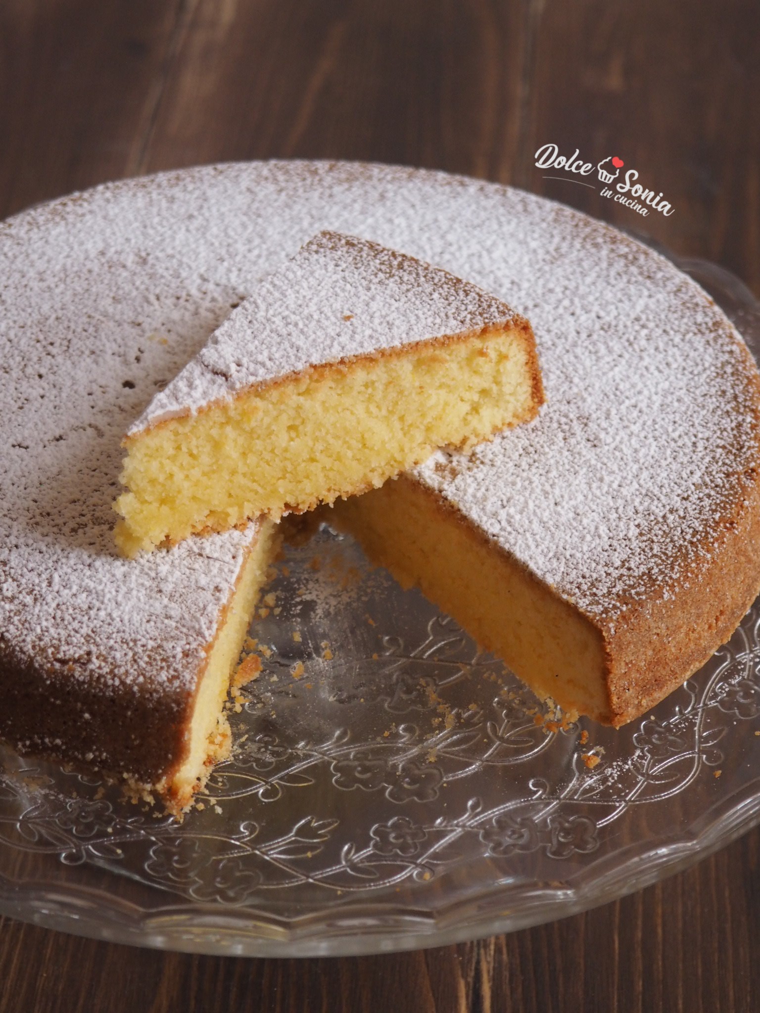 Torta sabbiosa con semolino - Dolce Sonia in Cucina